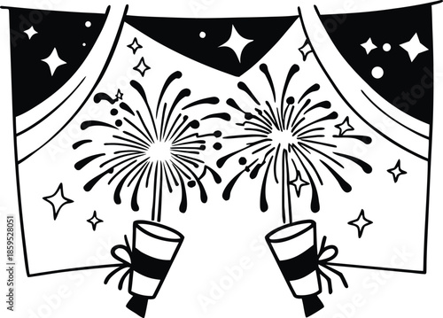 new year  wine glasses