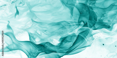 Soft blue abstract background with flowing water-like waves and a smooth silky texture