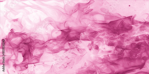 Soft abstract pink background featuring a seamless silk texture and crumpled paper pattern with purple paint smoke and a light grunge fabric design