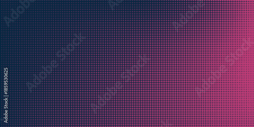 Halftone dots red and blue color pattern gradient grunge texture background. Dot pop art comic sport style vector illustration. modern background