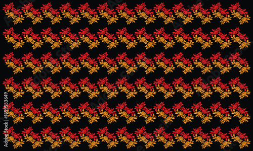 Contemporary floral pattern with simple pretty small flowers, seamless texture background. Spring, summer romantic blossom flower garden seamless pattern