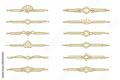 Art Deco Style Dividers and Ornaments