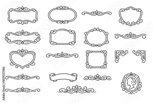 Ornate Decorative Frames and Borders Collection