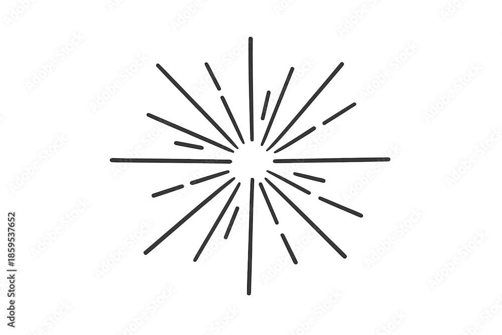 Fototapeta premium Abstract Sunburst Pattern with Grayscale Gradient