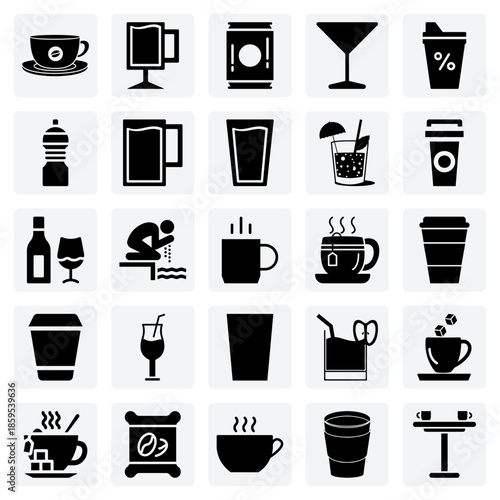 Various Glasses For Serving Drinks – Highball, Absinthe, And Table Glassware For Restaurant And Bar Themed Projects