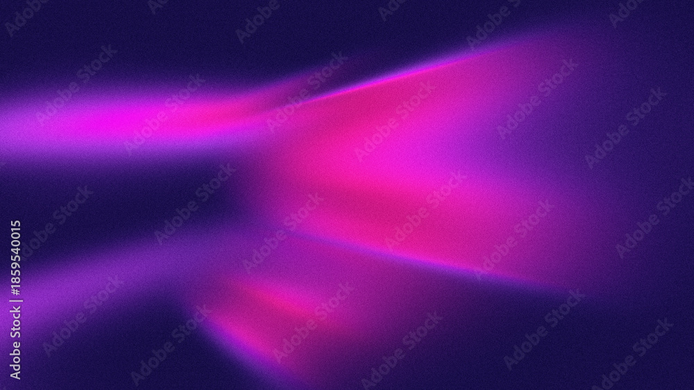 Fototapeta premium Luminous pink and purple grainy gradient aesthetic background with motion blur grainy texture