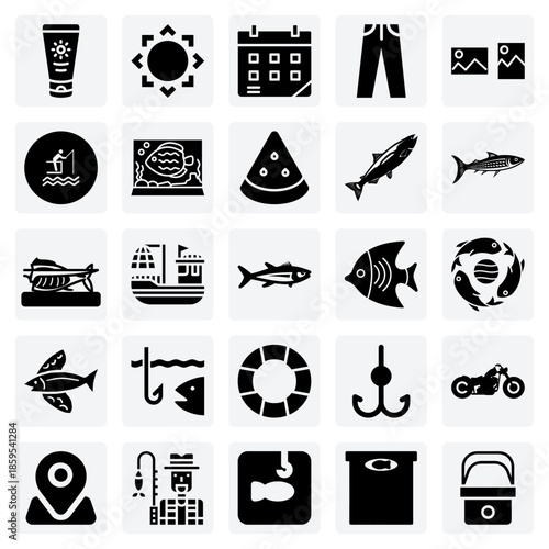 Healthy Summer Lifestyle Choices – Sunscreen For Protection, Fresh Watermelon, And Relaxing By Fishing.