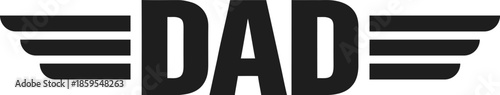 Dad Wing Logo Minimal Father Design
