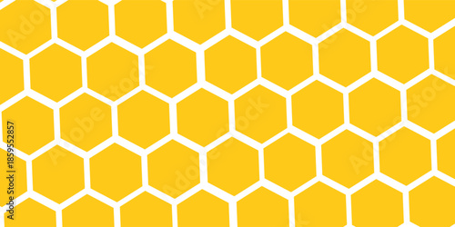 abstract simple yellow honeycomb pattern can be used background.