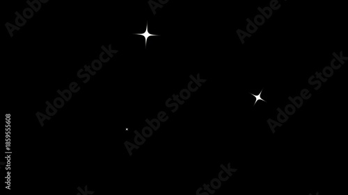 shiny glowing stars, fairy twinkle stars on black screen background, Glitter sparkle Star twinkling animation, 2d glitter stars line, magic glitter sparkle trail, glowing doodle stars 4k background
