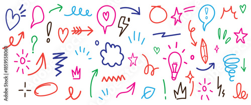 Colorful Cartoon Alphabet Letters Illustration Pattern