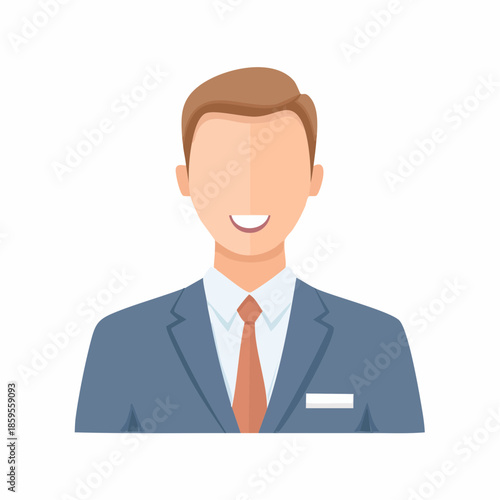 Professional Faceless Man in Business Attire Smiling Positively