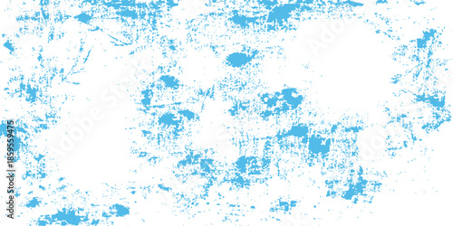 Blue grunge abstract background with water splash and winter elements