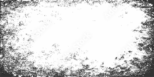 Abstract grunge background with frame floral design and textured splashes