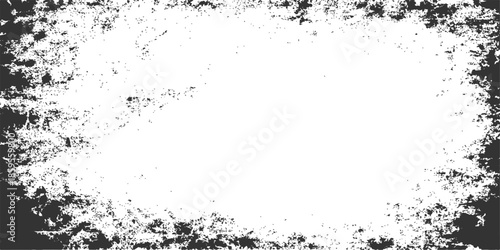 Abstract grunge background with frame and ink splashes