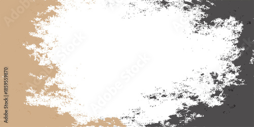 Abstract grunge background with ink splashes and textured frame