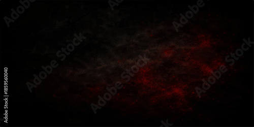 Black and white abstract explosion with red smoke