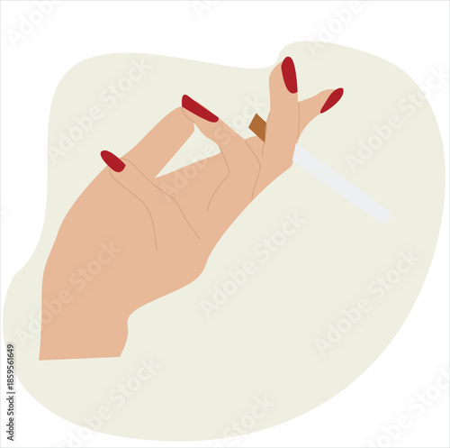 hands with red nails. Hands with Red Nails Perfect Manicure
