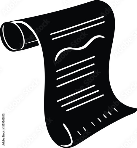 Financial accounting receipt icon set for business expenses