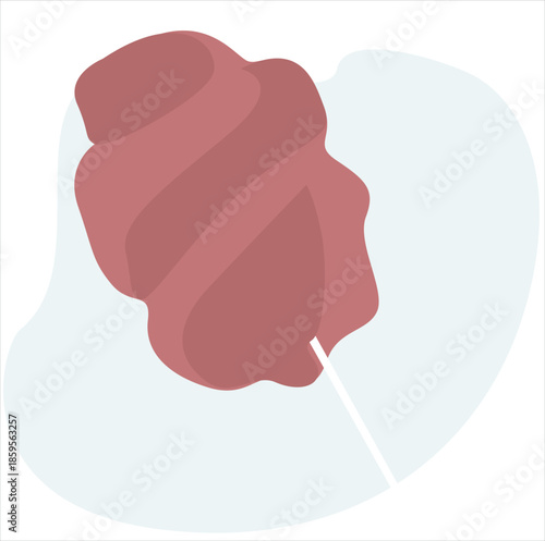 cotton candy. Pink cotton candy 
