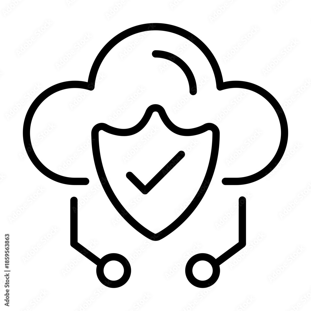 Obraz premium Protection Vector Icon