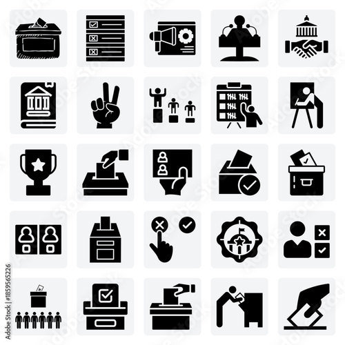 Essential Elements Of An Election – The Ballot Paper, Voting Booth, And Ballot Box For A Fair Democratic Vote