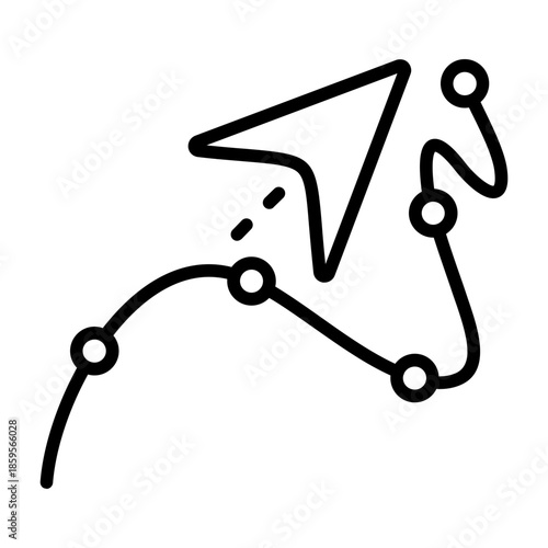 Travel Map Vector Icon