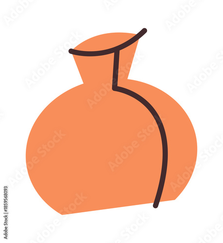 Retro porcelain pitcher interior item