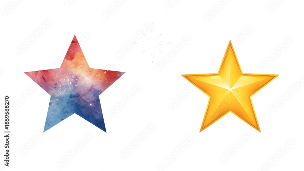 Obraz premium 3d render of a star