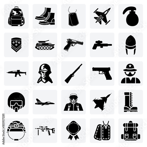 Military Hardware And Soldier'S Kit – Fighter Jet, Tank, Rifle, And Personal Gear For Combined Arms Warfare Visuals