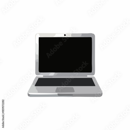 laptop isolated on white background