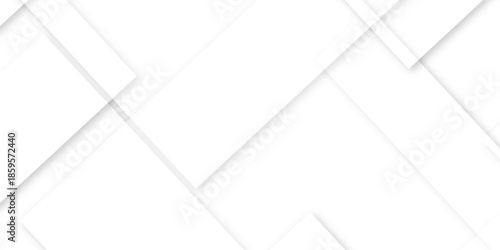 Abstract background with white and gray color technology modern background design . Geometric background with squares in bright light with soft shadows as pattern. Template for branding business .