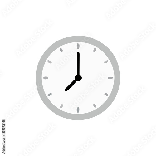 clock isolated on white background