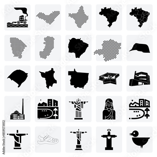 Political Map Graphics Of Brazil – Highlighting Individual States Like Alagoas And Espírito Santo For Educational And Data Projects.