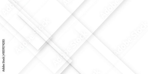 Abstract background with white and gray color technology modern background design . Geometric background with squares in bright light with soft shadows as pattern. Template for branding business .