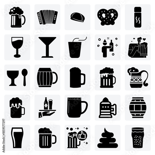 German Festival Food And Music – A Fresh Pretzel, Cold Beer, And Folk Accordion Music For Event Invitations.