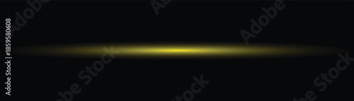 Bright yellow light streak on with white space below