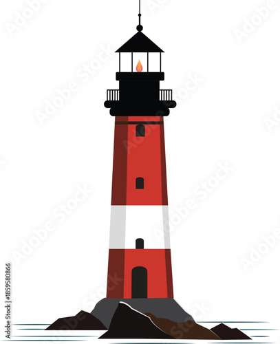 lighthouse vector design.