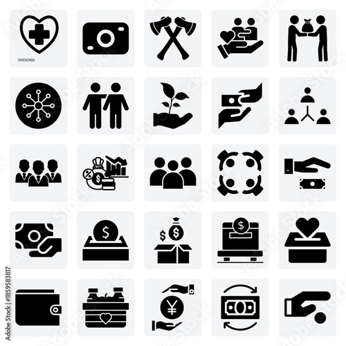 Building Stronger Communities Together – Illustrating Work, Donation, And Mutual Support For Social Projects And Non-Profit Branding