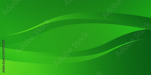 Abstract green wavy background. Vector EPS 10