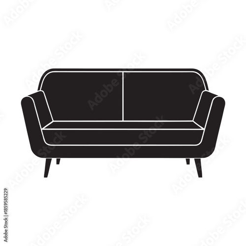Modern Sofa For Living Room Silhouette