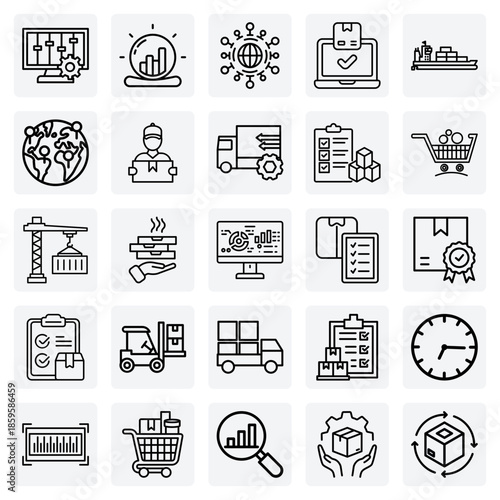 Warehouse And Freight Operations – Forklifts, Trolleys, Barcodes, And Shipping Containers For Efficient Inventory Management