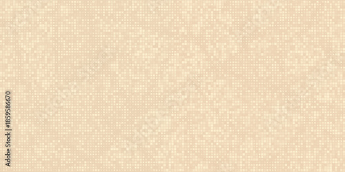 Abstract geometric background with tiles. Beige pixel vector texture. Digital business background. Trend illustration
