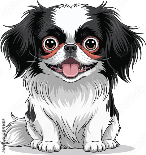  Cute cartoon a illustrator vector Japanese Chin