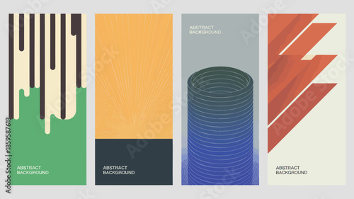 Vibrant abstract backgrounds for modern design projects