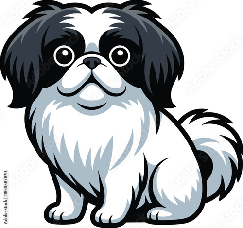  Cute cartoon a illustrator vector Japanese Chin