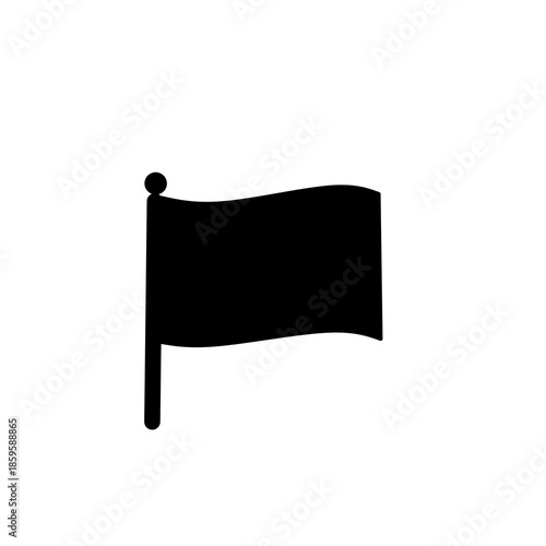Εκτύπωση καμβά black flag vector