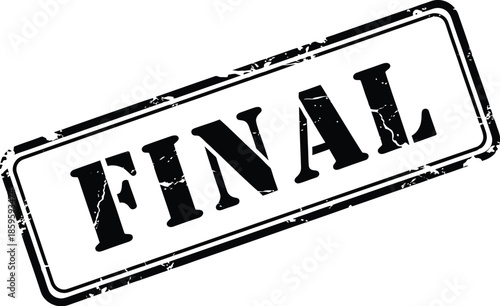 A black stamp displaying the word final in bold text on transparent background