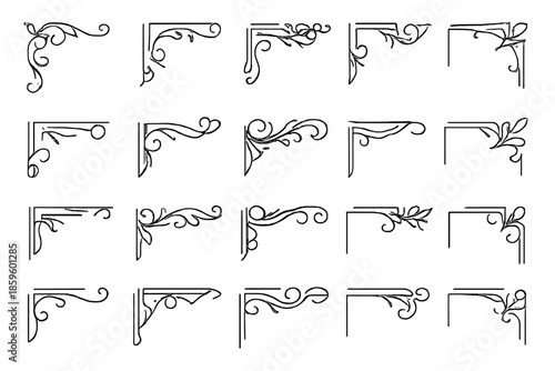 Collection of Decorative Corner Ornaments