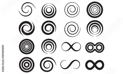 Abstract Swirl and Spiral Graphics for Stock Market Place: Visualizing Market Volatility and Financial Dynamics